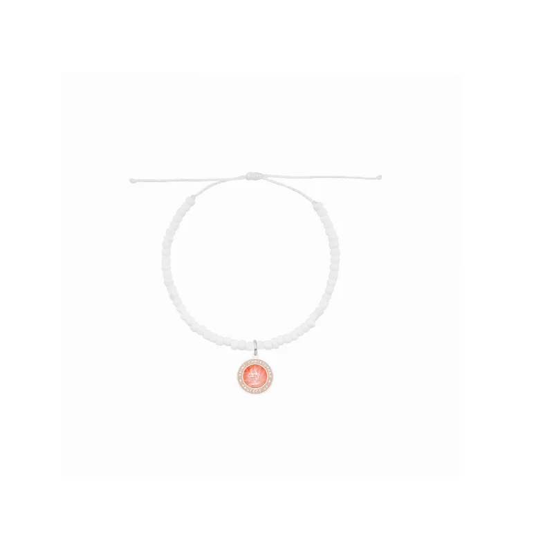 Wave Washed Beaded Bracelet - Melon / Blush
