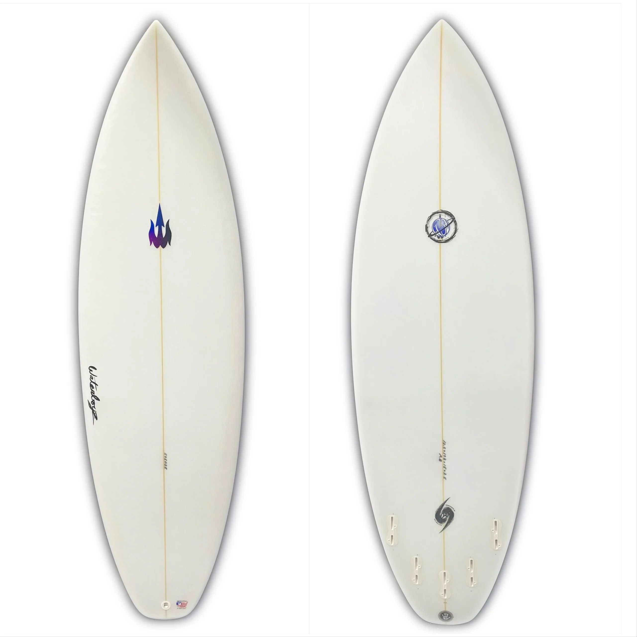WBZ 5'9" Switchblade Surfboard - clear - 5 Fin FCSII