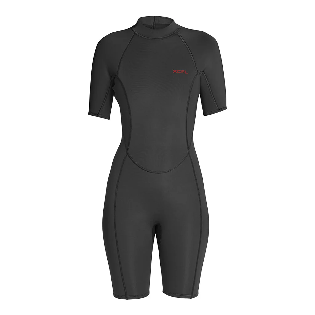 Women's Axis Short Sleeve Back Zip Springsuit 2mm
