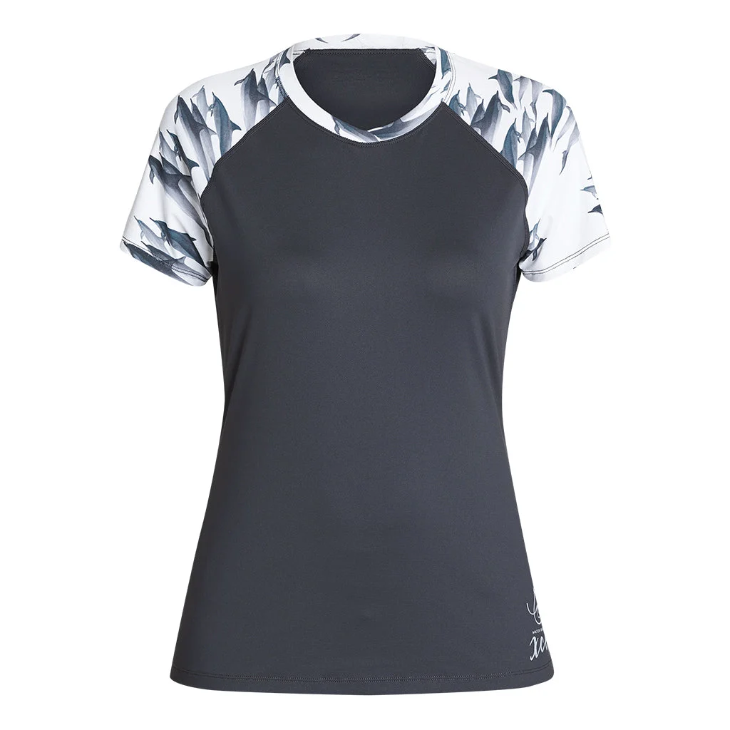 Women's Ocean Ramsey Water Inspired Short Sleeve VentX Relaxed Fit UV