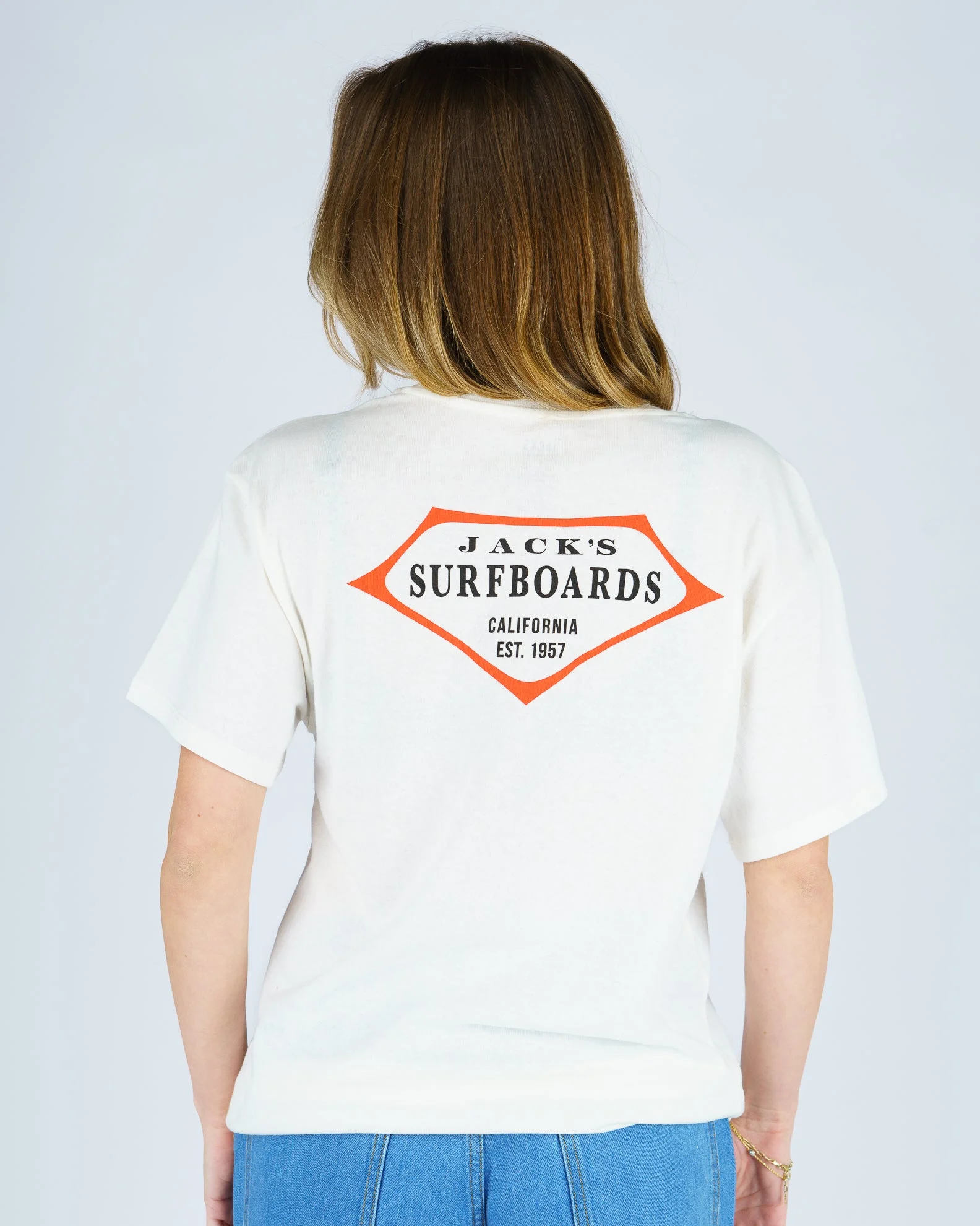 Women's Retro Lam S/S Tee - White