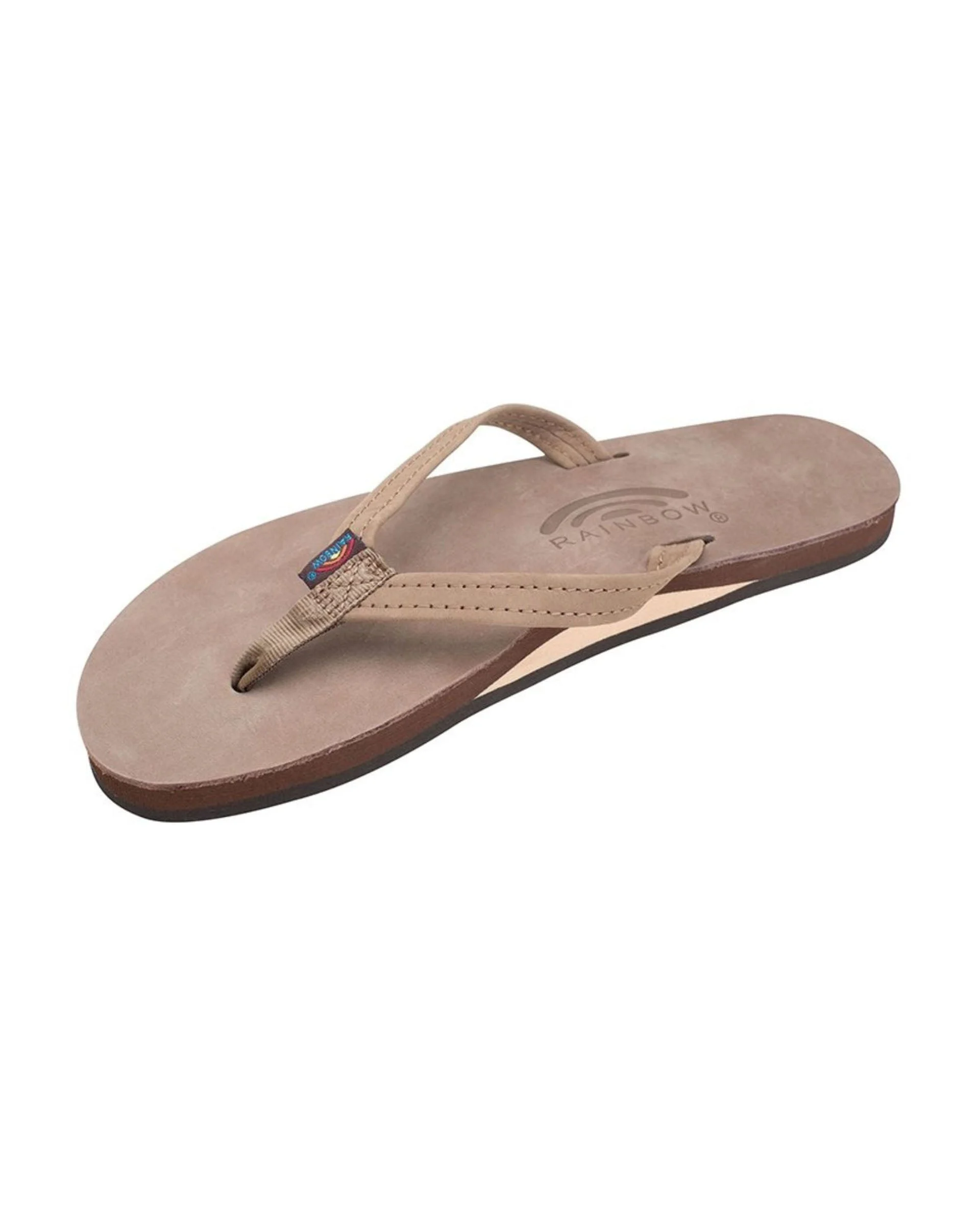 Women's Single Arch Narrow Strap Sandals - Dark Brown