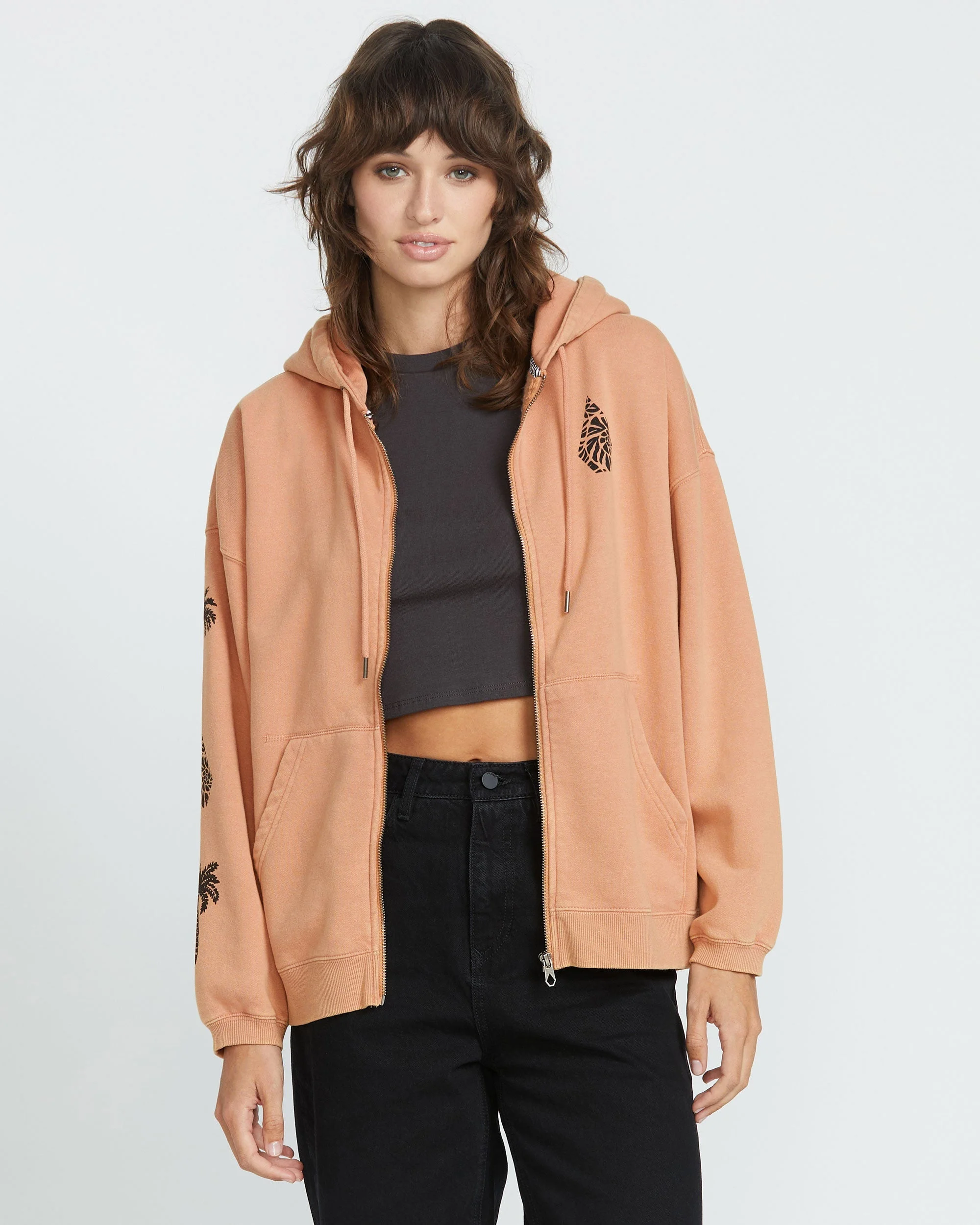 Women's Stone Art Up Zip