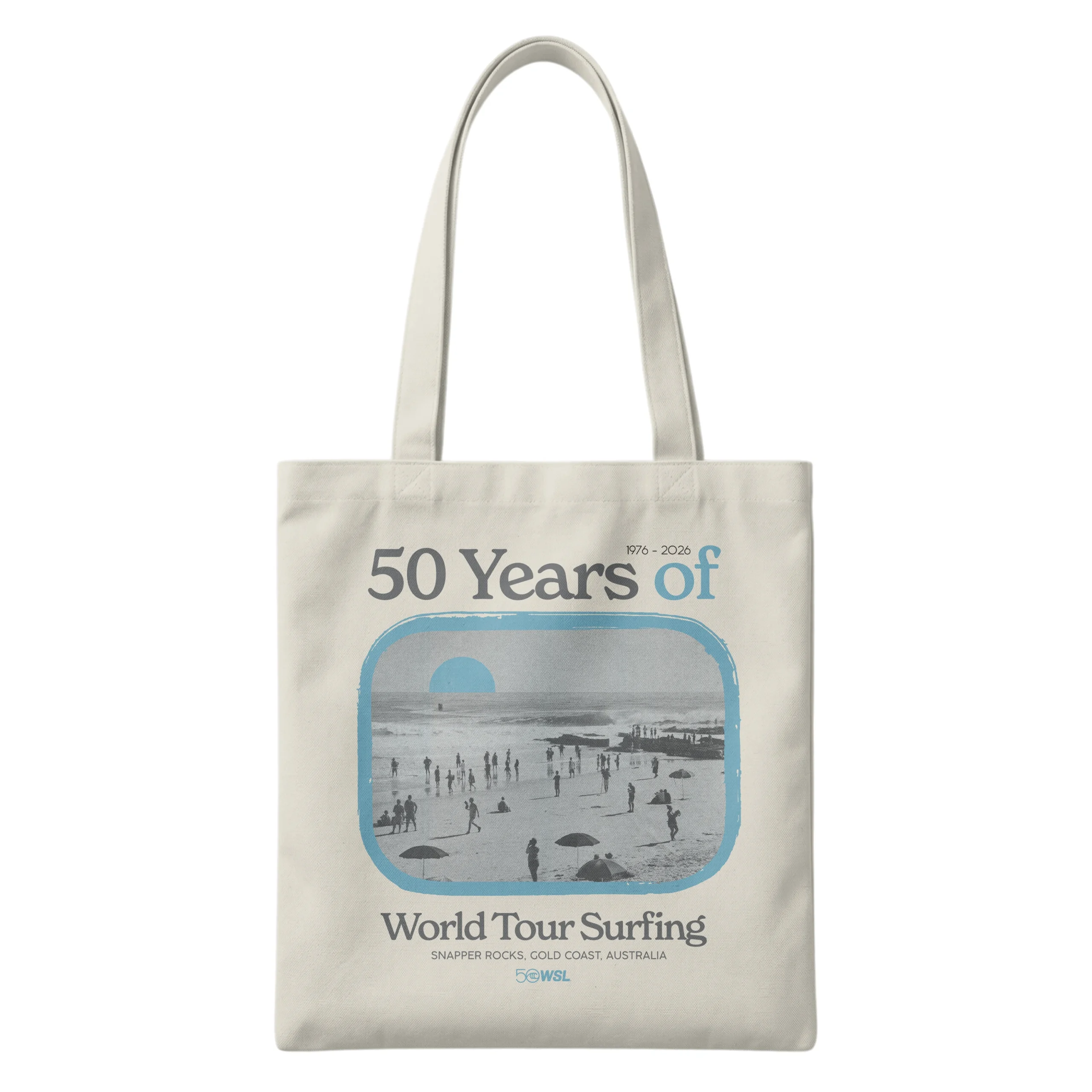 WSL50 Snapper Rocks Canvas Tote Bag