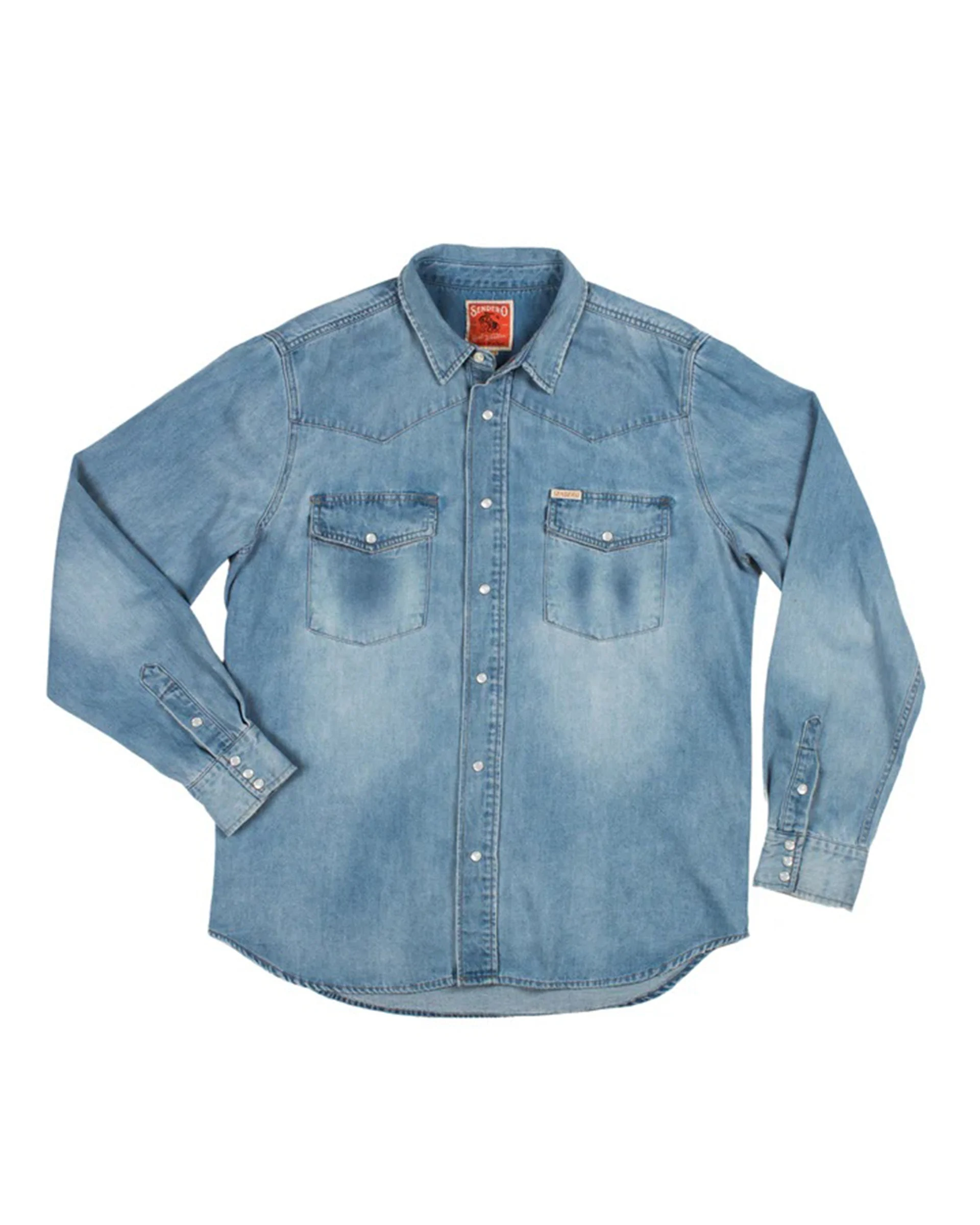 The Wyatt Pearl Snap Shirt - Vintage Denim