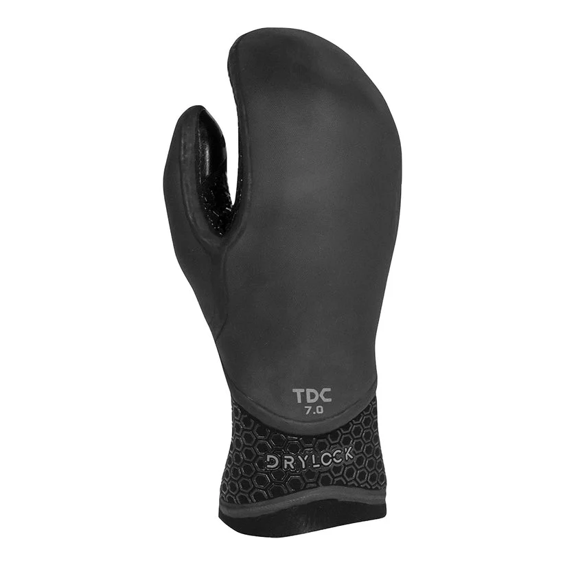 Xcel Drylock Texture Skin 7mm Mittens-Black
