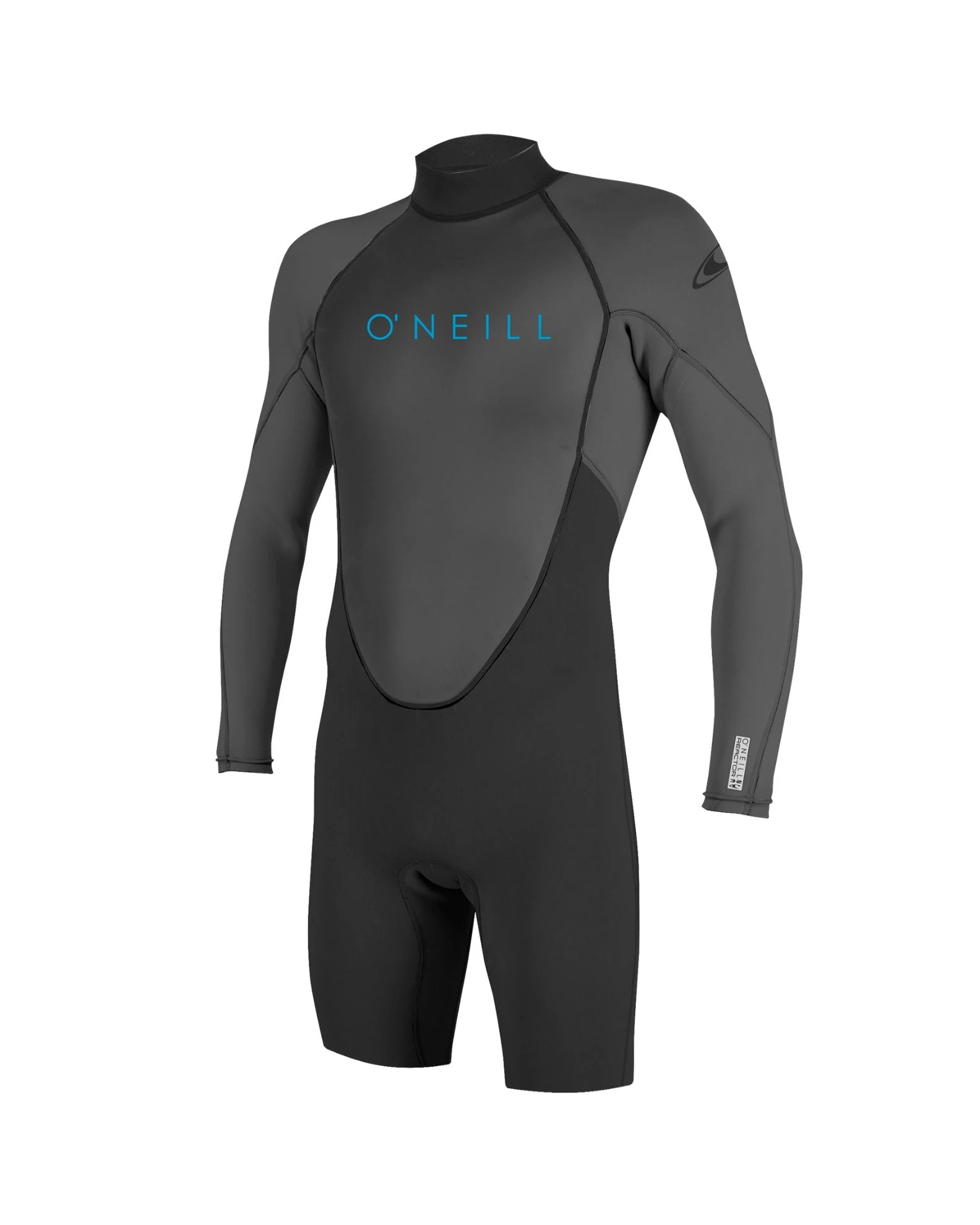Youth 2mm Reactor II Long Sleeve Back Zip Springsuit - Black/Graphite