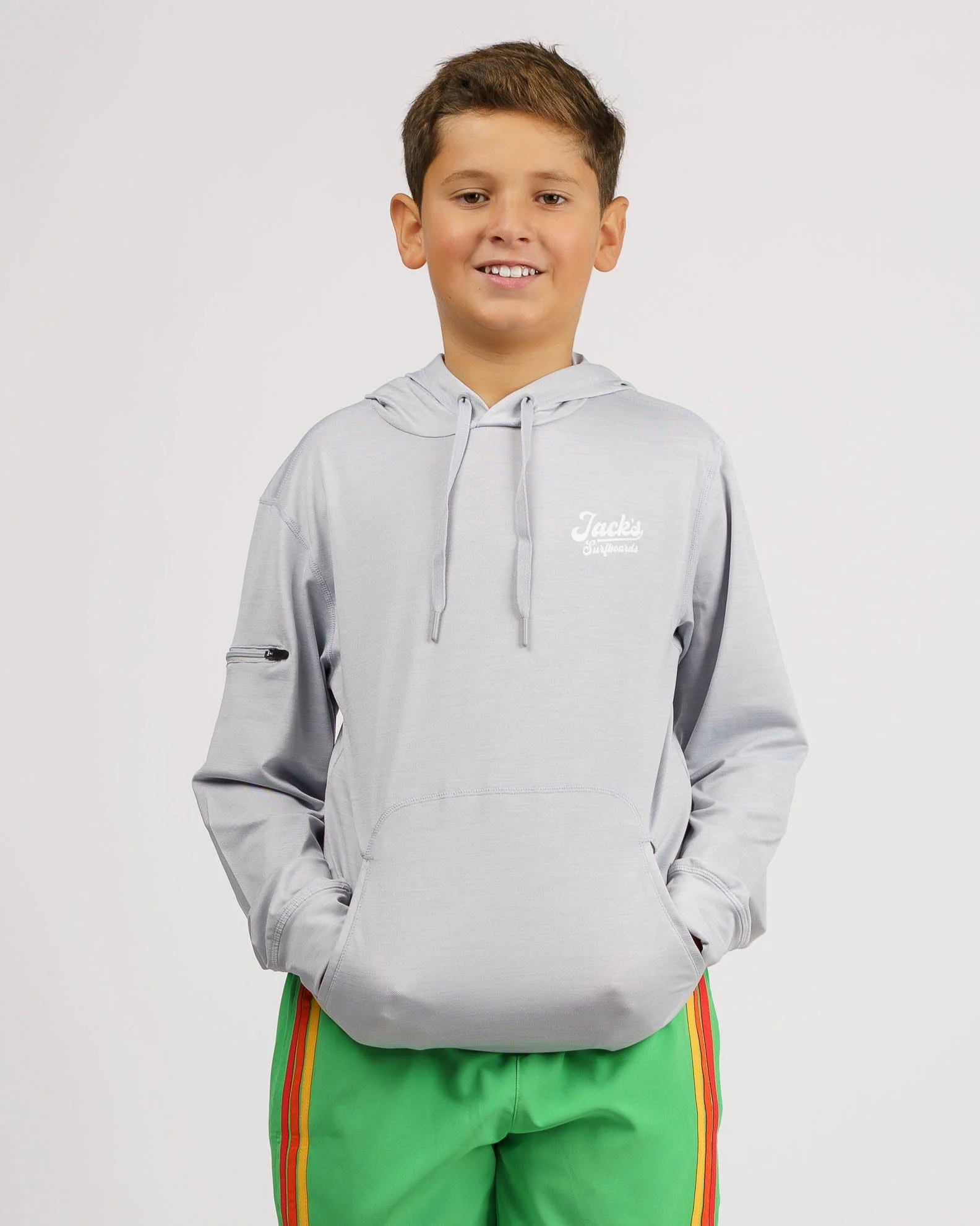 Youth (8-16) Helm L/S Fitness Hooded Tee